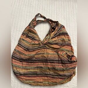 Insight striped hobo bag